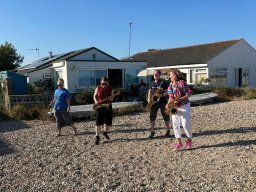Horns on the beach at Pagham